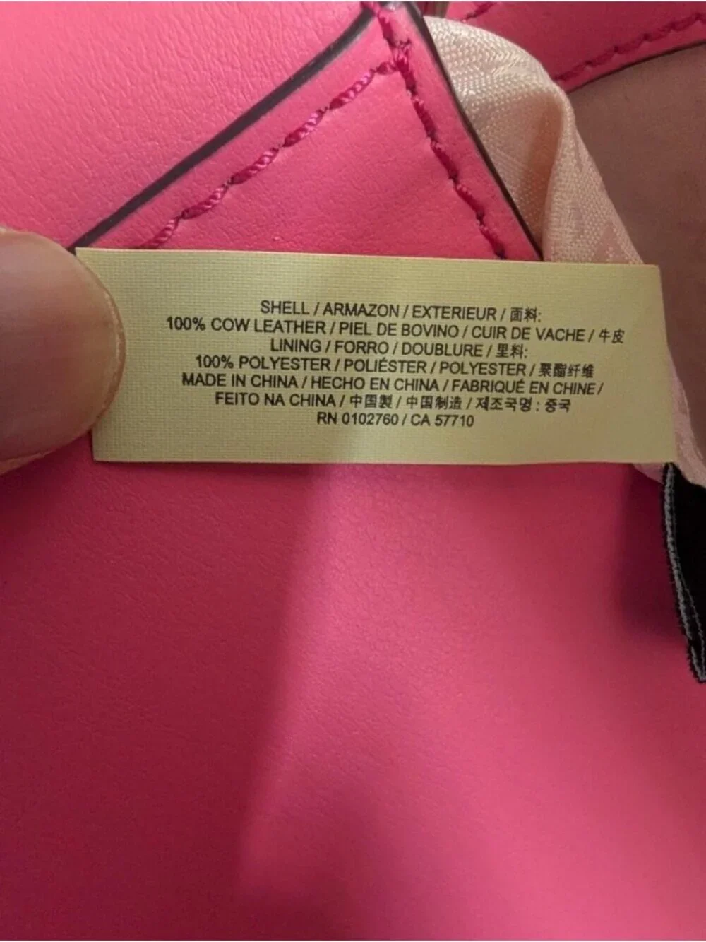 Kate Spade Pink Leather Chain-Accent Crossbody Bag